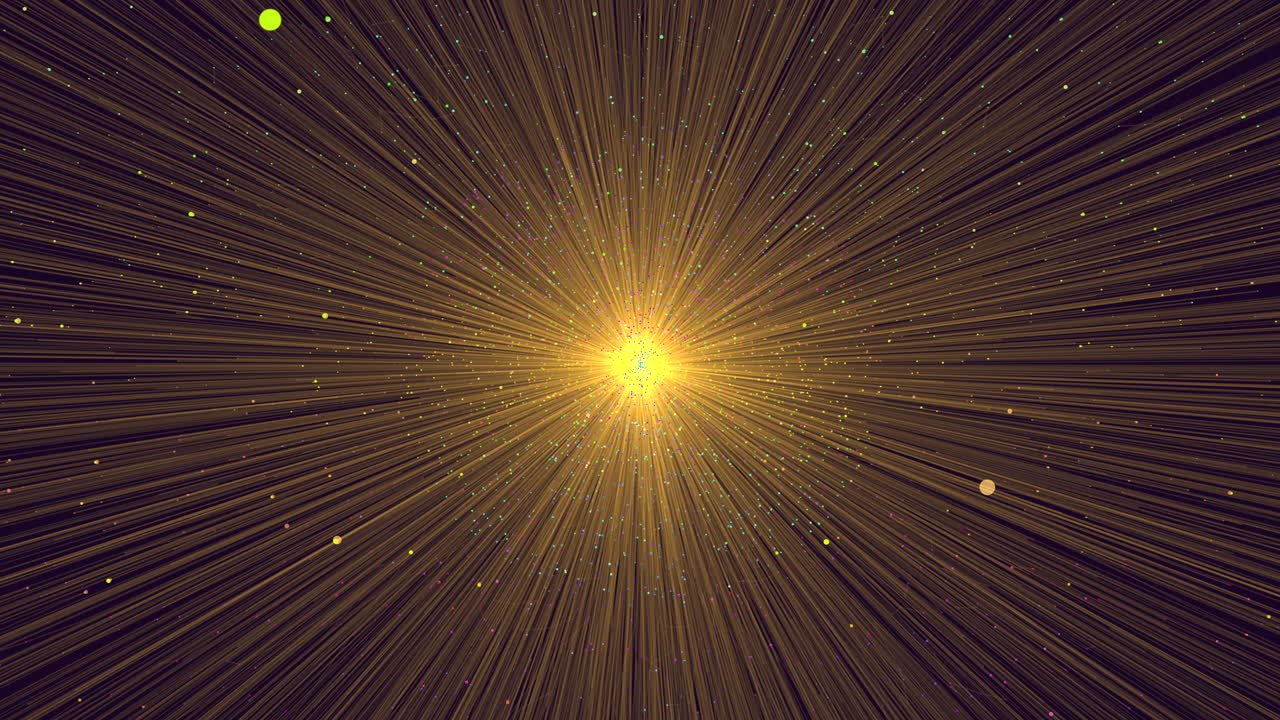 반이는 빛의 어리가 중심을 비추고, 우아한 선들이 원형으로 형성됩니다.