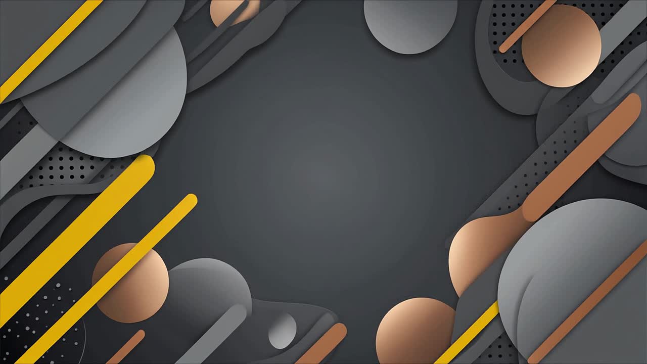 Modern Abstract Animation with Geometric Shapes and Lines