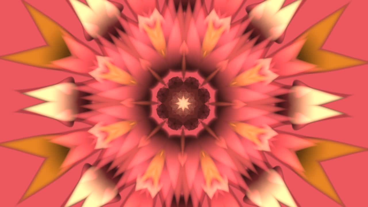 fondo caleidoscópico con flores