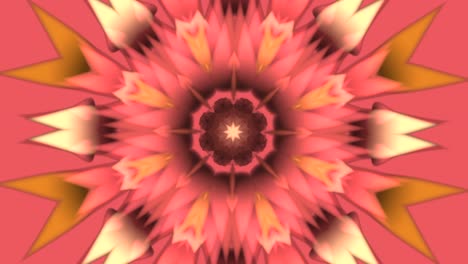 fondo caleidoscópico con flores