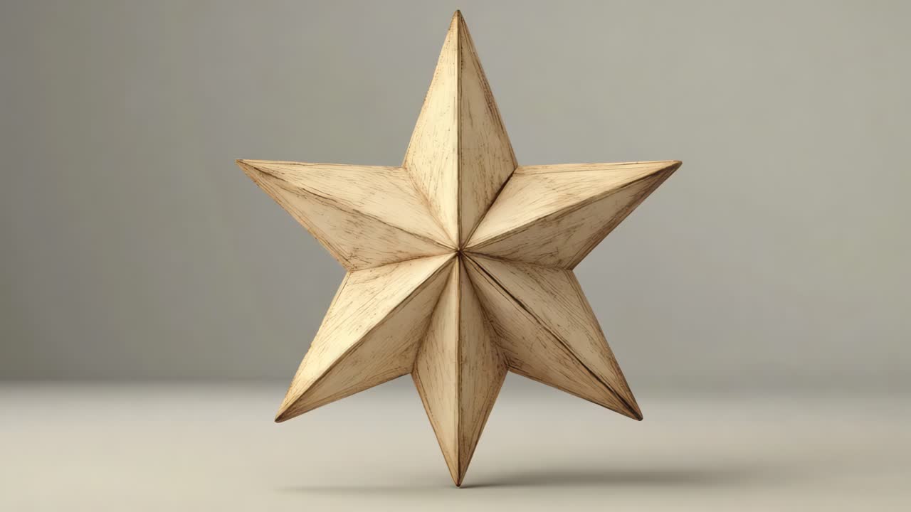Wooden Star Ornament