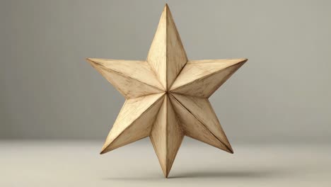 wooden star ornament
