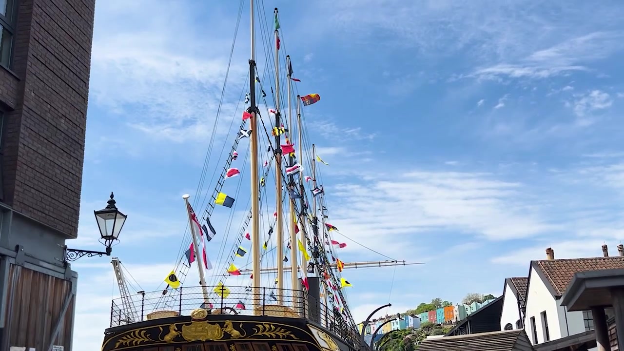 Bristol havn, skipet SS Britain.