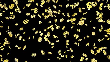 muchos signos de dólar están cayendo de forma realista.
