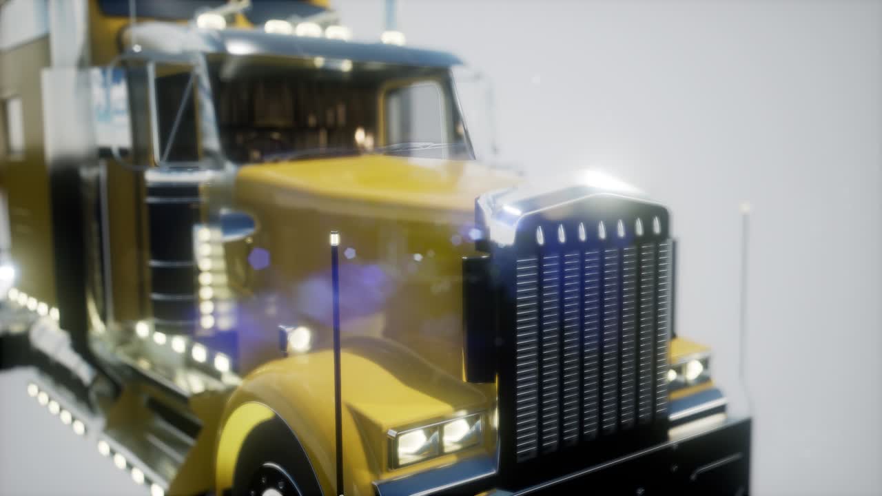 밝은 미국 트럭 트랙