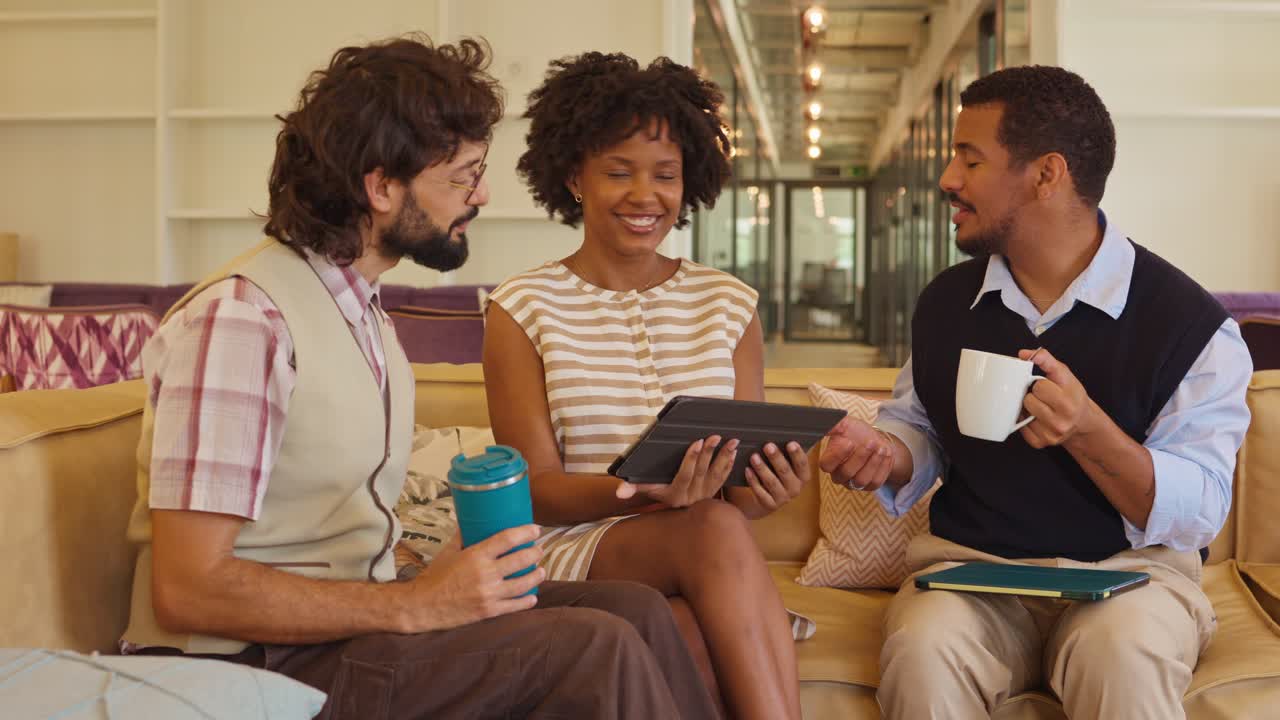 Group of People Collaborating in Office