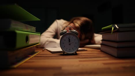 Tired and Overworked at the Desk