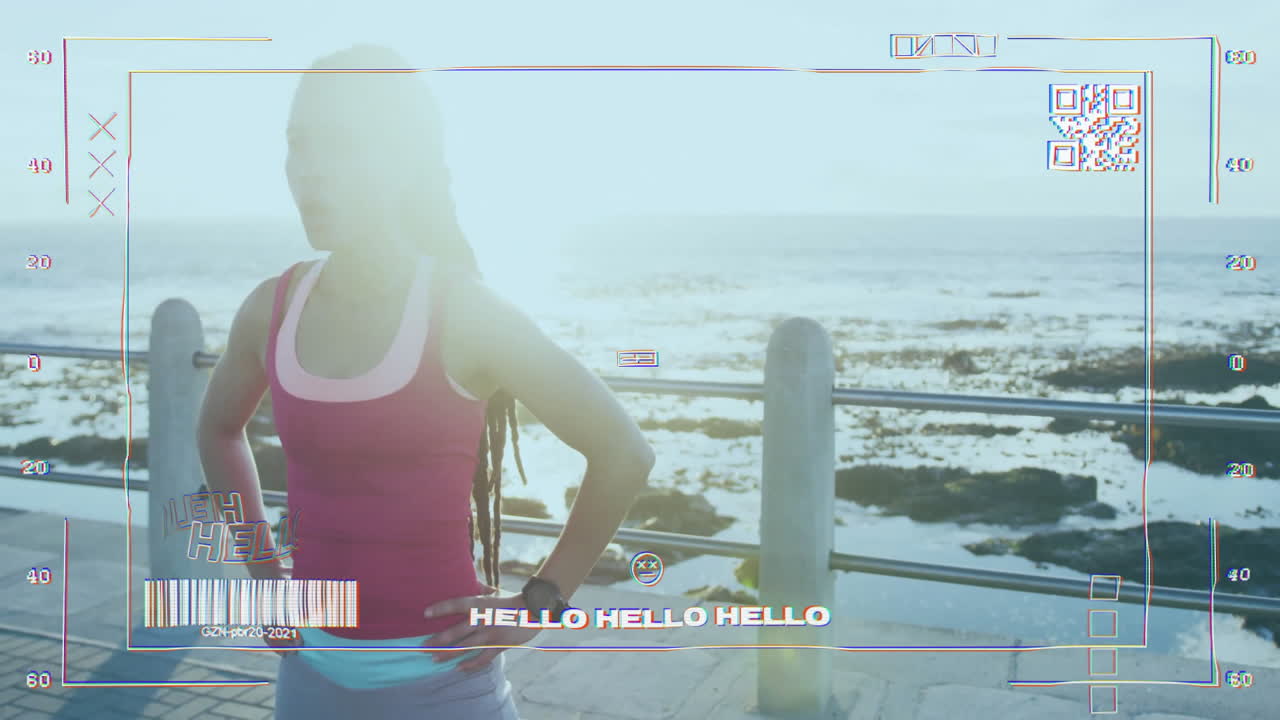 바다 에 서 있는 여자, 이에 손을 은 여자, 안하세요, 안 하세요, 애니메이션