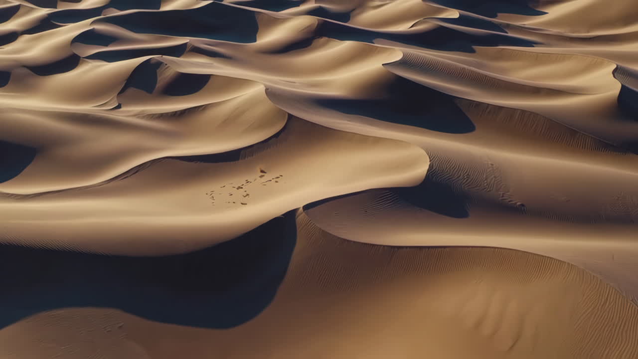 Aerial View of Sand Dunes
