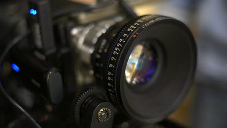 Videoobjektiv-Einer-Professionellen-Digitalen-Videokamera.-Objektiv-Einer-Digitalen-Videokamera