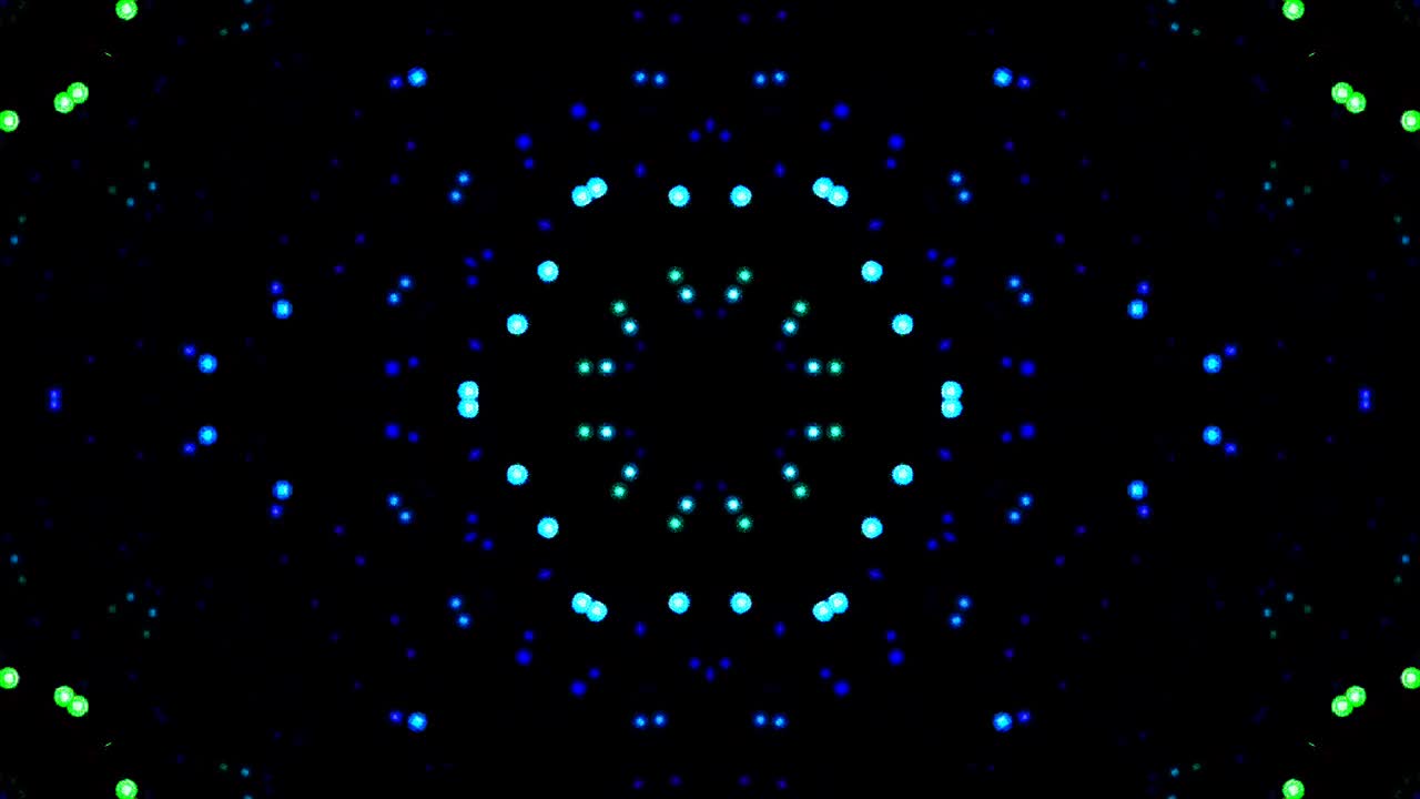luz abstracta brillante que gobierna el color completo, caleidoscopio, fondo negro