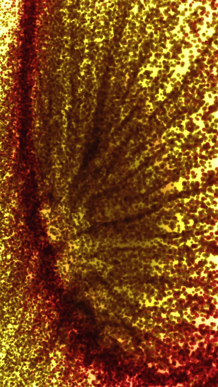 patrón de puntos dorados y rojos abstractos