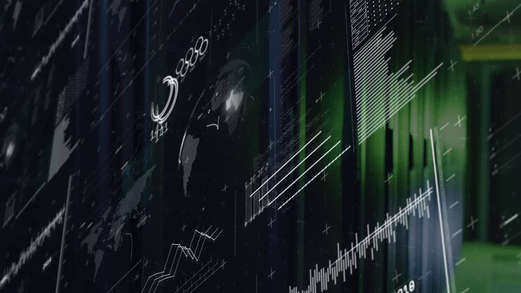 Animation of data processing over computer servers