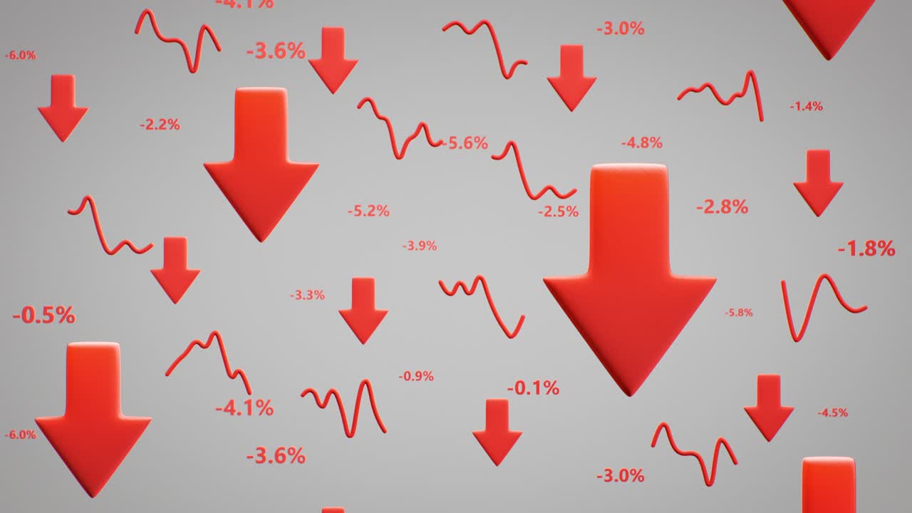 персонажи мультфильмов красные стрелки беспрепятственный цикл 3d рендеринг анимации