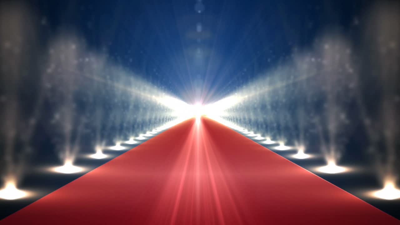 Tappeto rosso illuminato