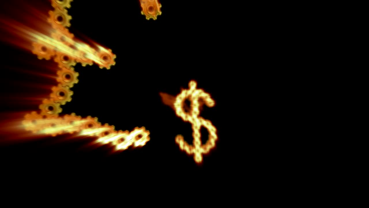 World currency signs 4K, seamless loop