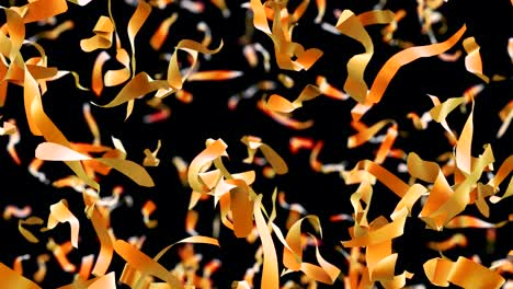 confeti en bucle de fondo colorido en 4k en cámara lenta
