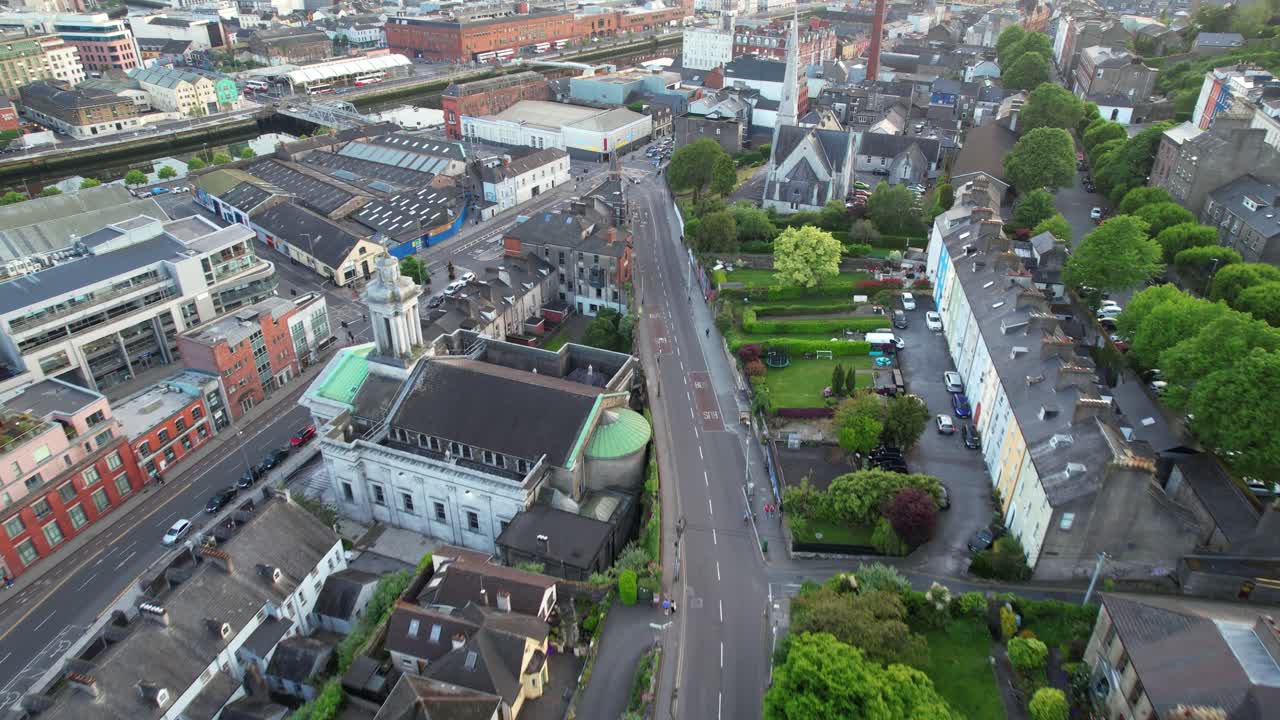 Cork street architecture next to St Patrick's Roman Catholic Church
