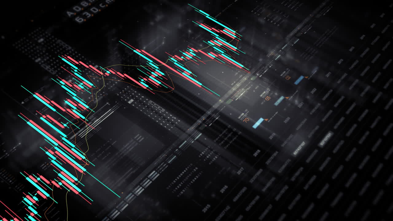 Dynamic data visuals for business info graphics, animated charts, and data-driven insights for a business meeting mock-up. Explore the world of trading, stock exchanges, and crypto