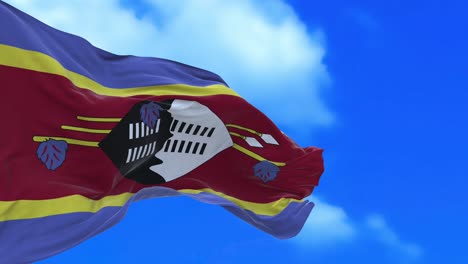 el bucle sin costuras de la bandera de swazilandia.