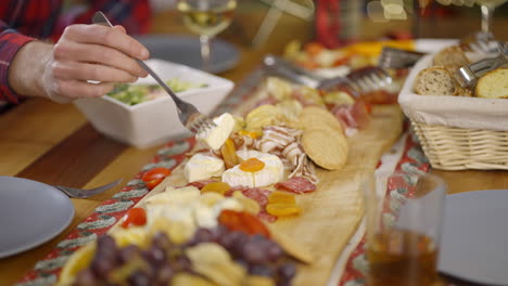 a festive gathering with a delicious charcuterie board