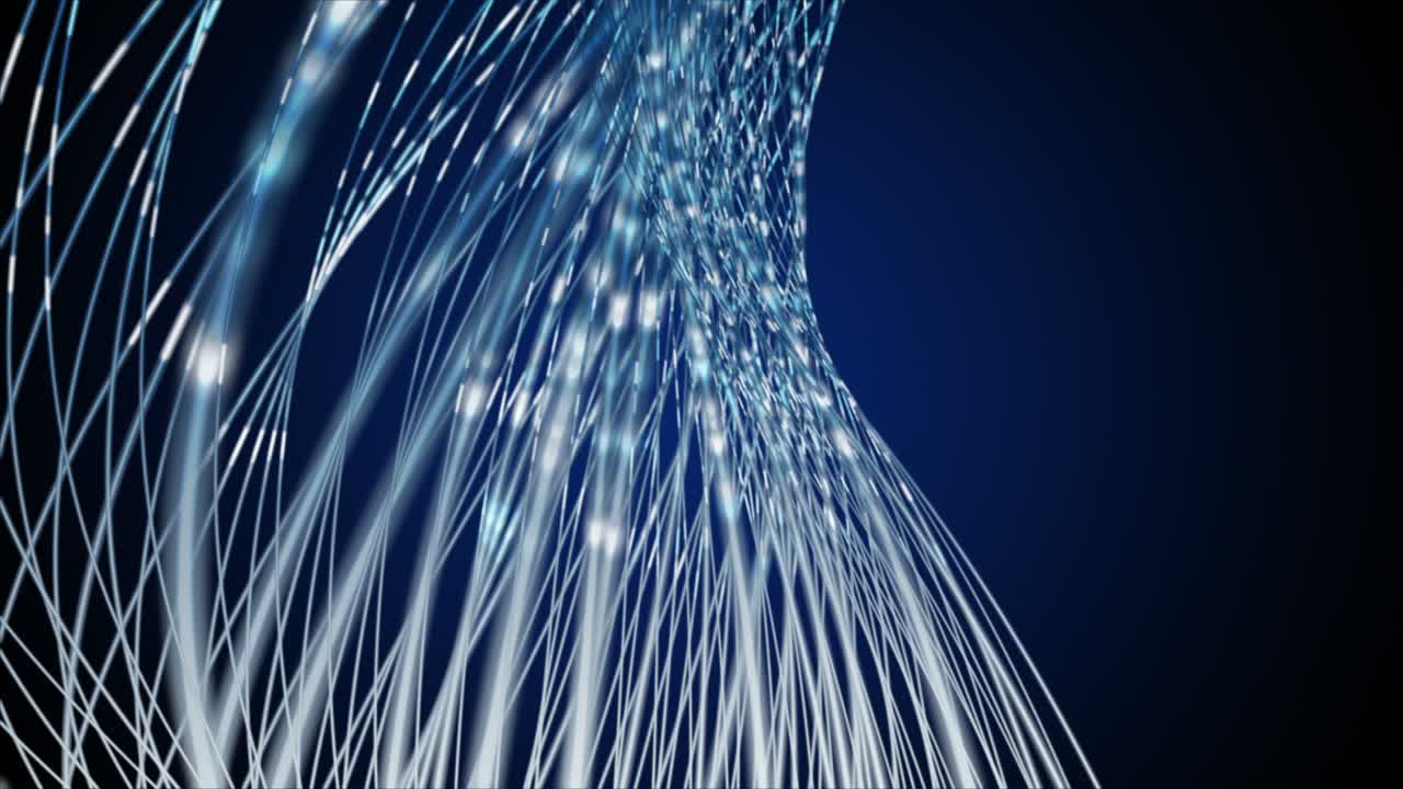 Futuristic animation with stripe wave object in slow motion, 4096x2304 loop 4K