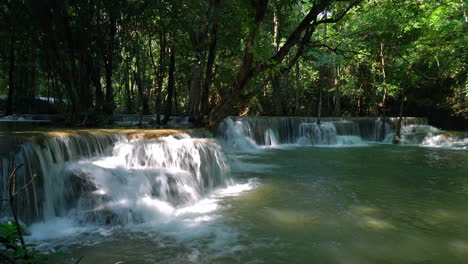 Beautiful-Huay-Mae-Kamin-Waterfall-at-Kanchanaburi-in-Thailand