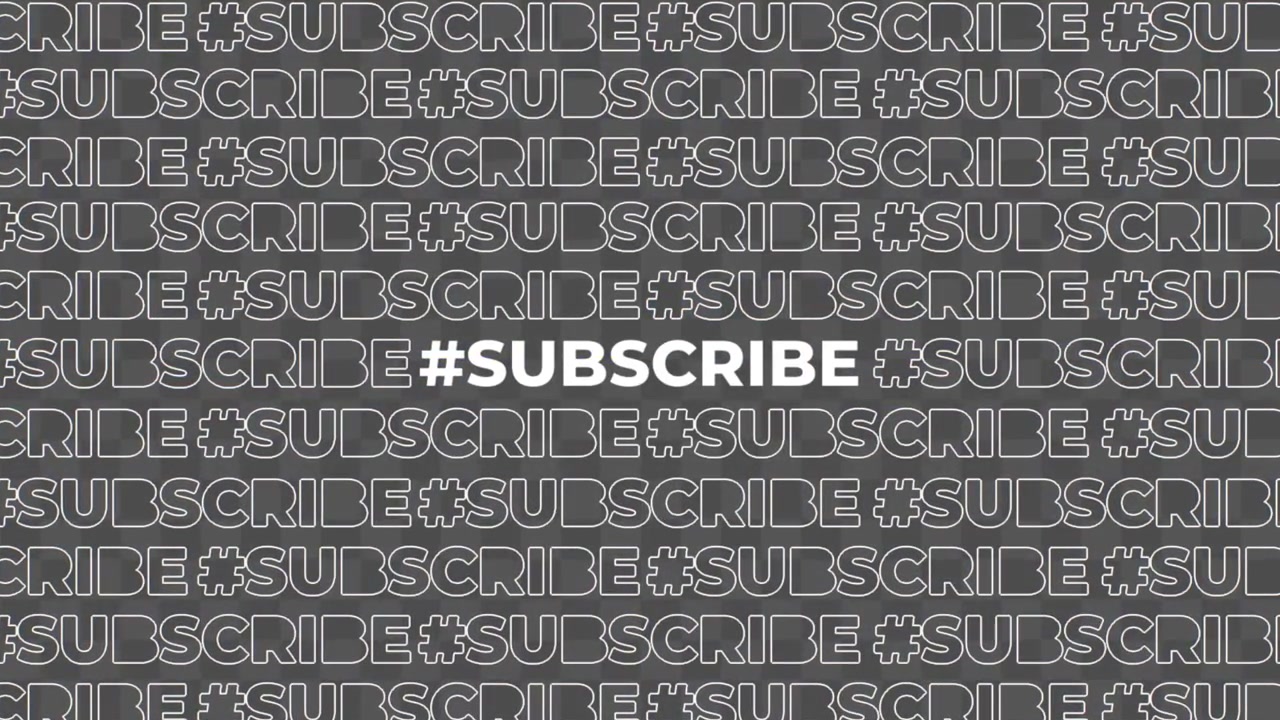 Animated Subscribe Text Overlay with Glitch Effect