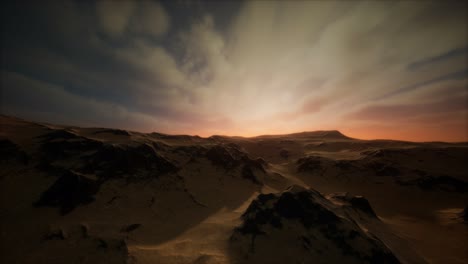 tormenta en el desierto de arena