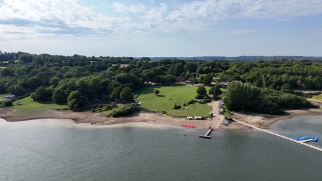 bewl water kent largest reservoir, southeast england, drone,aerial