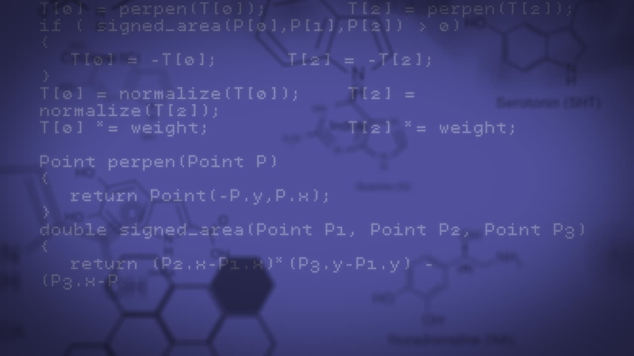animación del procesamiento de datos sobre fondo azul