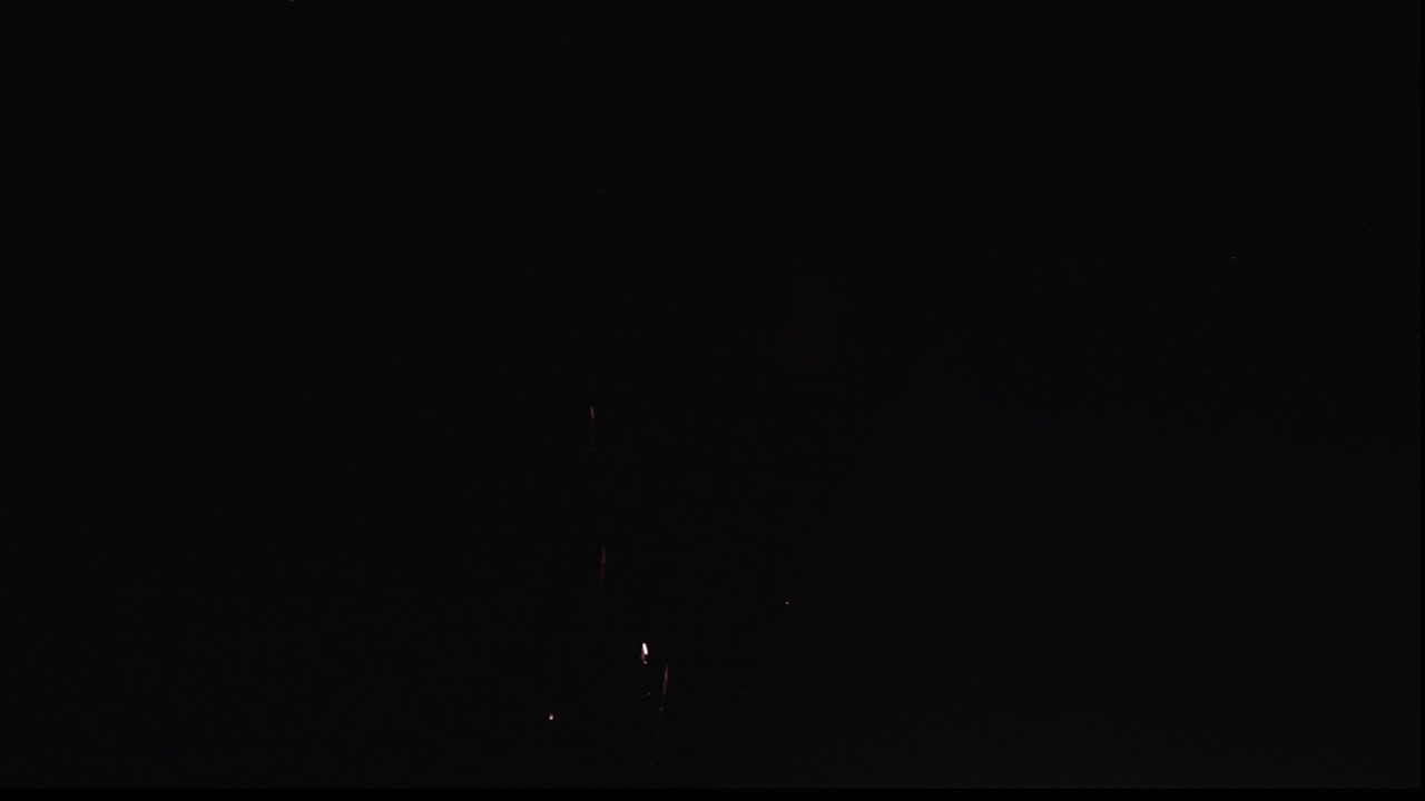 축하하는 동안 화려한 불꽃 놀이