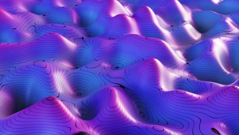 abstract 3d topographic landscape