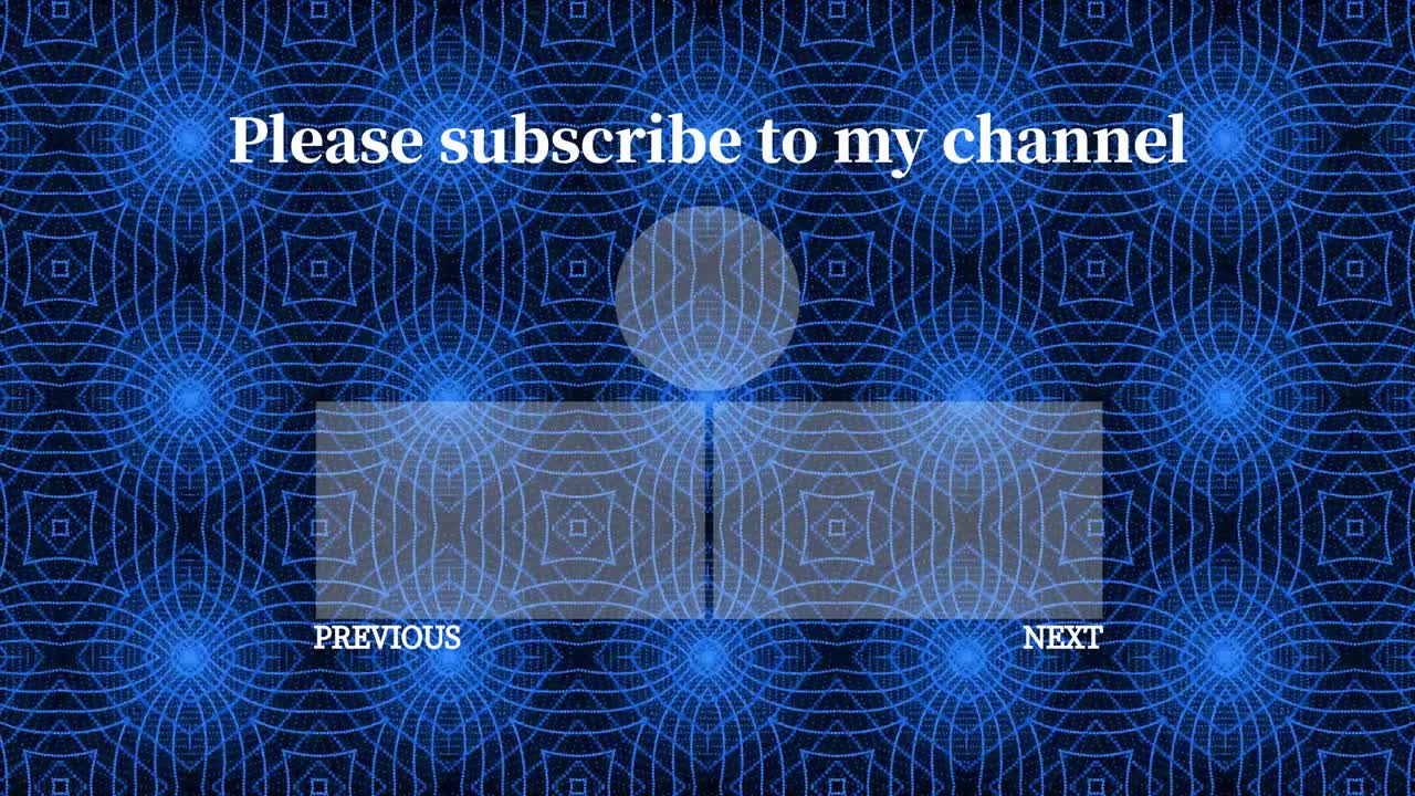 칼레이도스코프 패턴 엔드 카드 엔딩 스크린 모션 그래픽