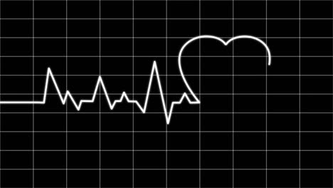 hintergrund des elektrokardiogramm-pulse-seamless-loop