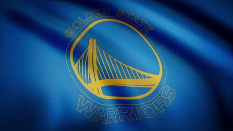 golden state warriors logo on flag