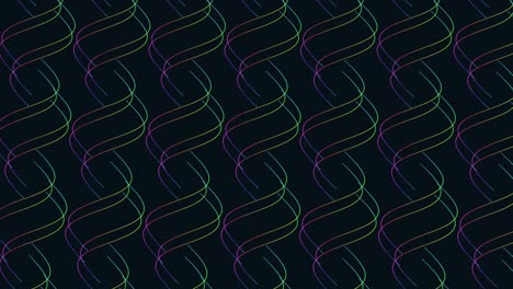 neon rainbow futuristic waves on dark space