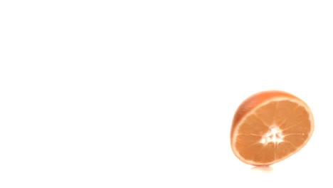 orange spinning in super slow motion