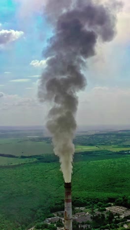 aerial view of pipes of the thermal power plant