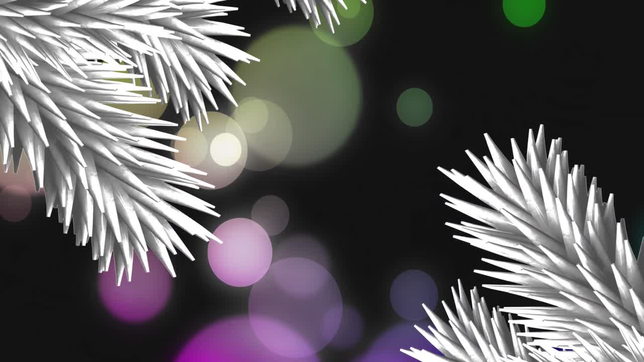 Animation of fir trees over spots