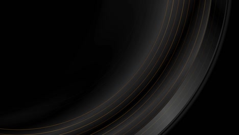 fondo de movimiento abstracto negro con líneas doradas