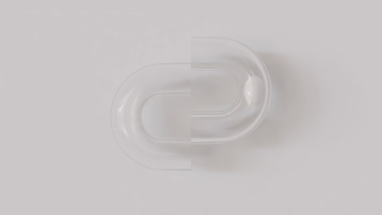 Minimalist Glass Marble Run