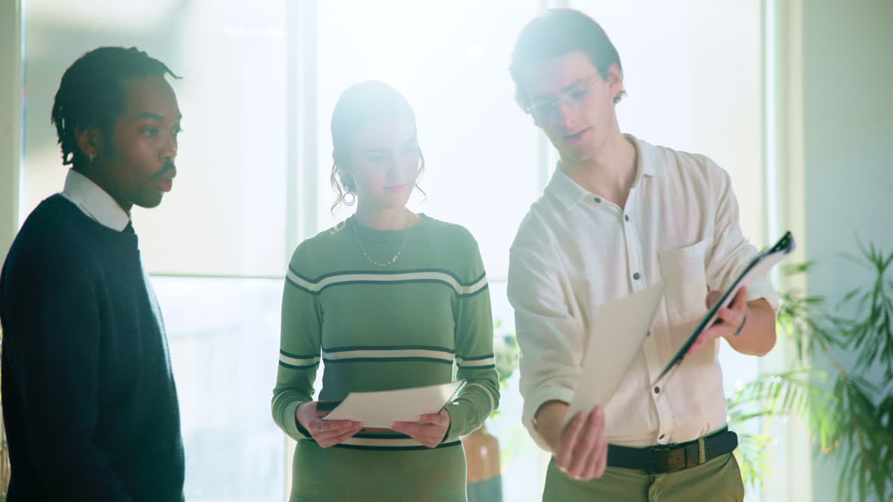 현대적 인 사무실 에서 사업 회의