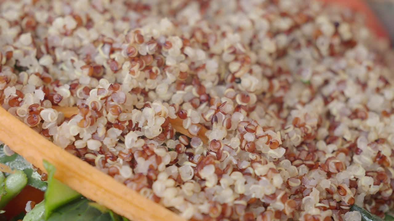 Red Quinoa Salad Closeup