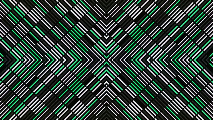 Abstract Geometric Pattern with Diagonal Lines and Arrows
