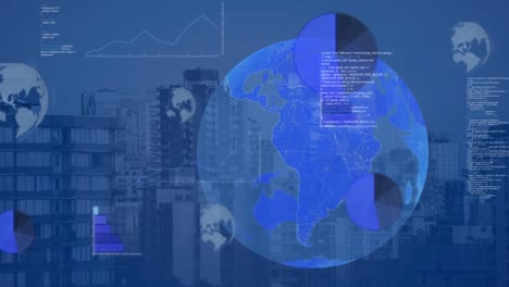 Composition-of-data-processing-on-screens-over-globe-and-cityscape