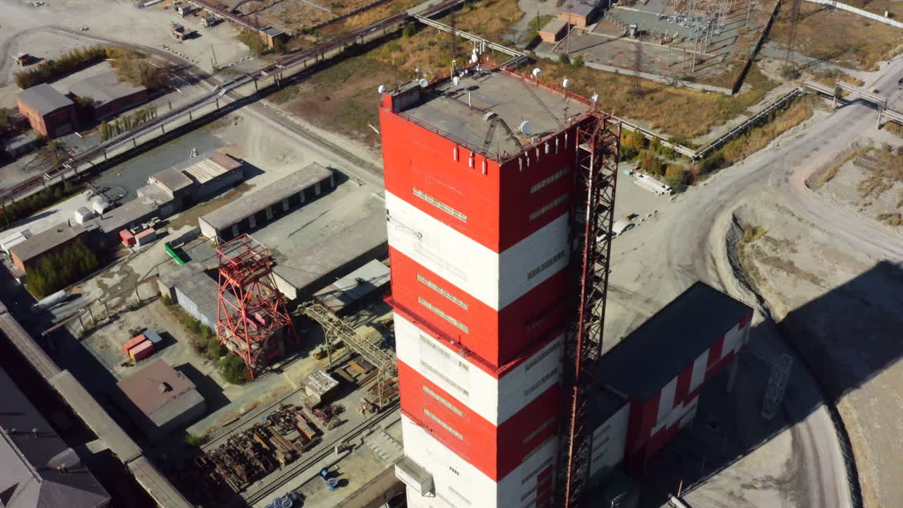 vista aérea del complejo industrial