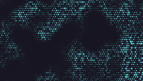 fondo abstracto de puntos azules geométricos de introducción de movimiento