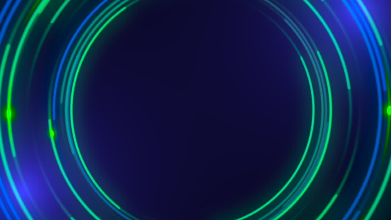 fondo abstracto de círculos verdes de movimiento 1