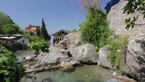 a view of the river of chefchaouen